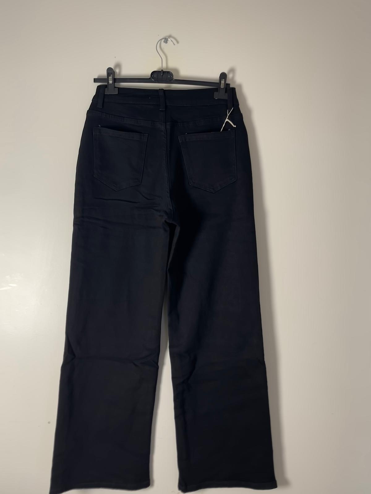 Jeans large strass