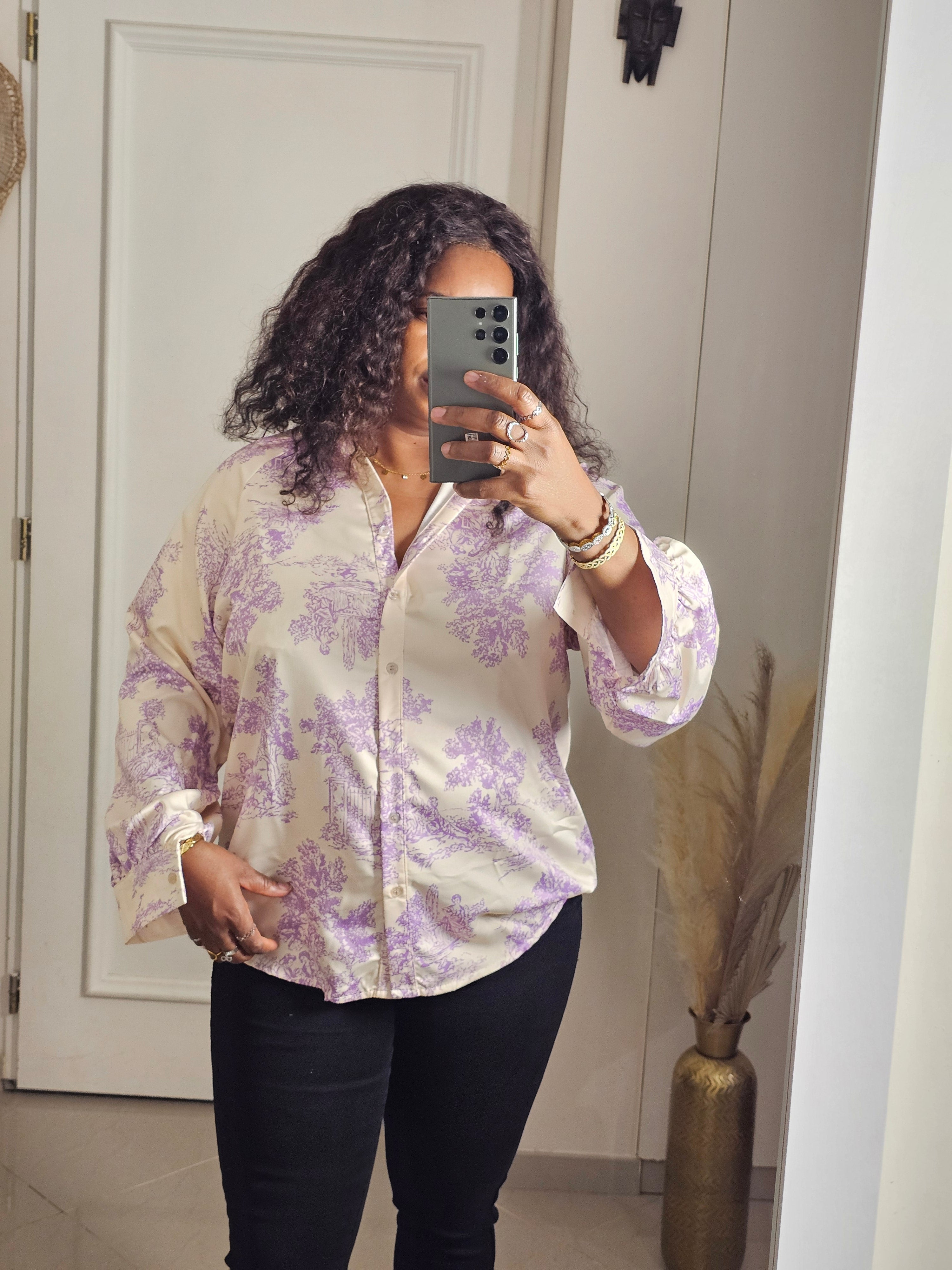 chemise violette