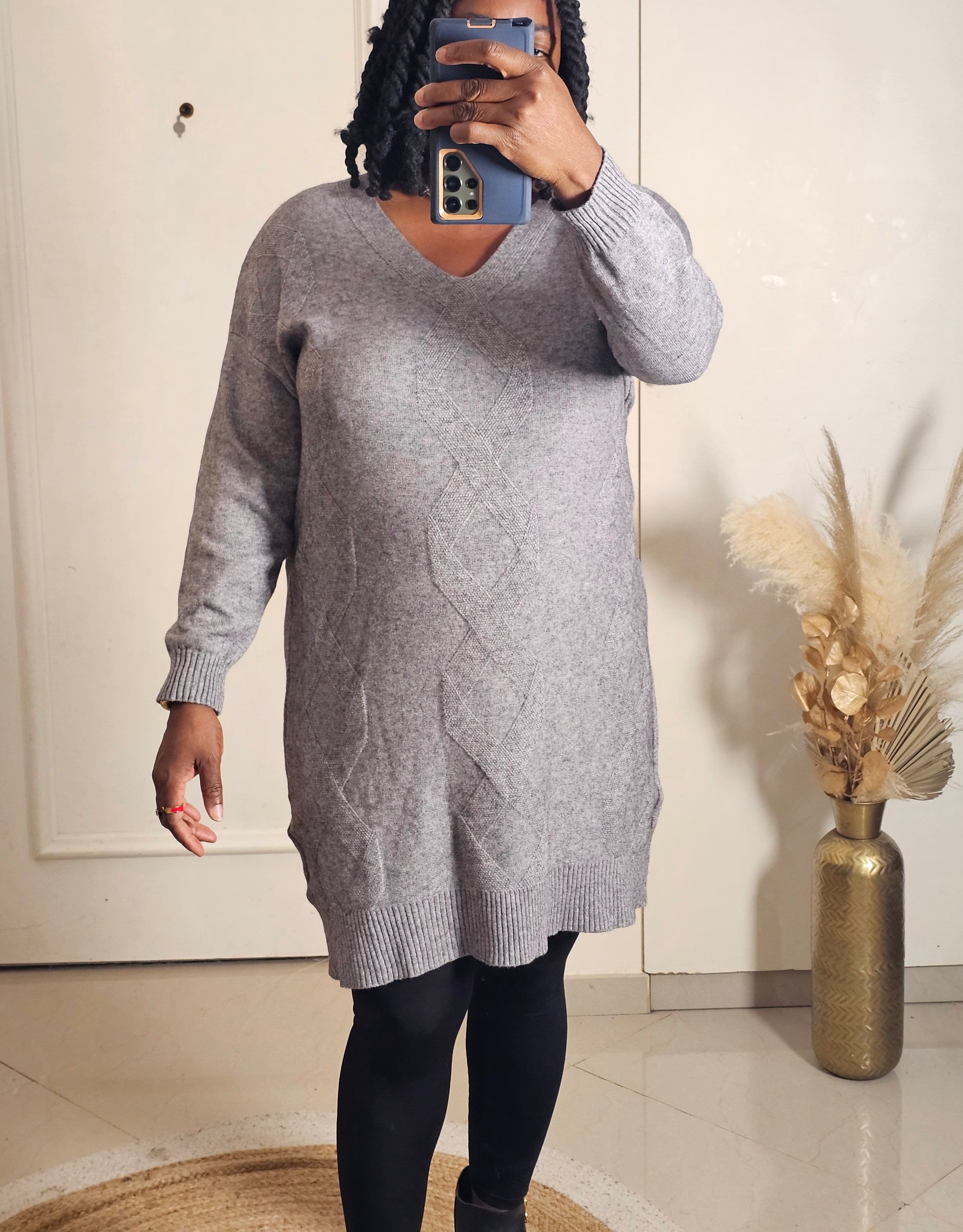 Robes pull gris T.U convient à une taille M à 3xl