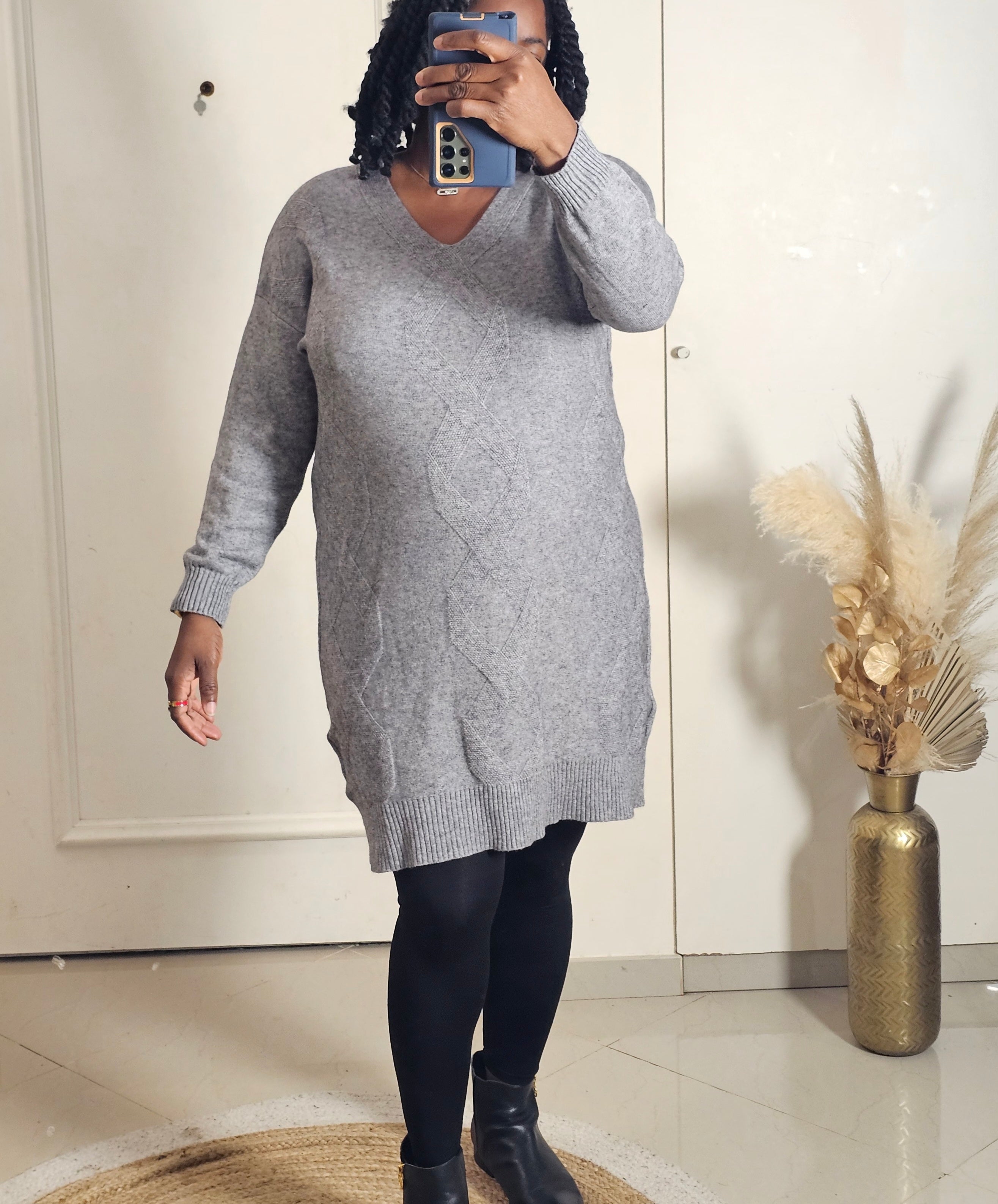 Robes pull gris T.U convient à une taille M à 3xl