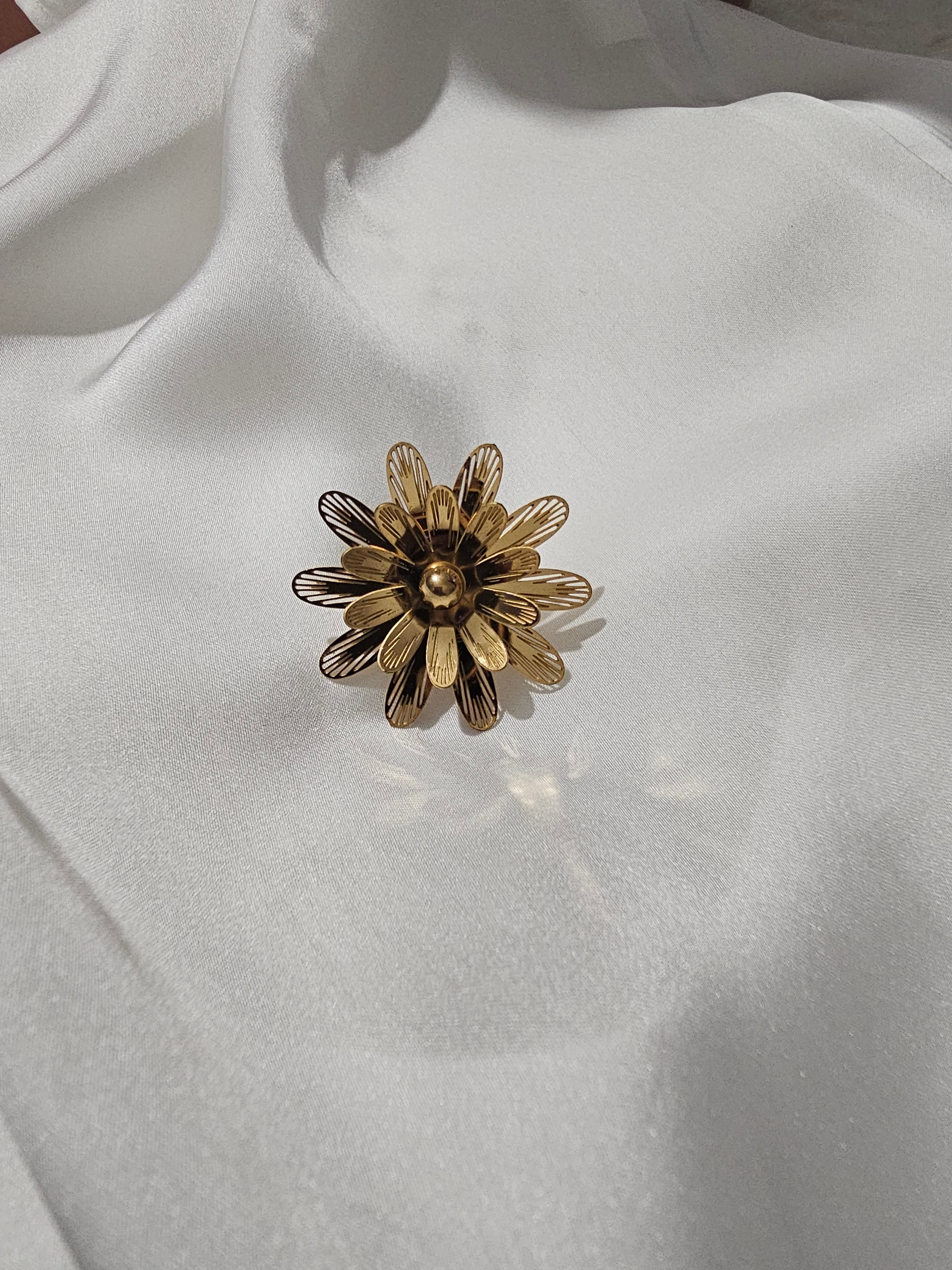 Bague ajustable doré