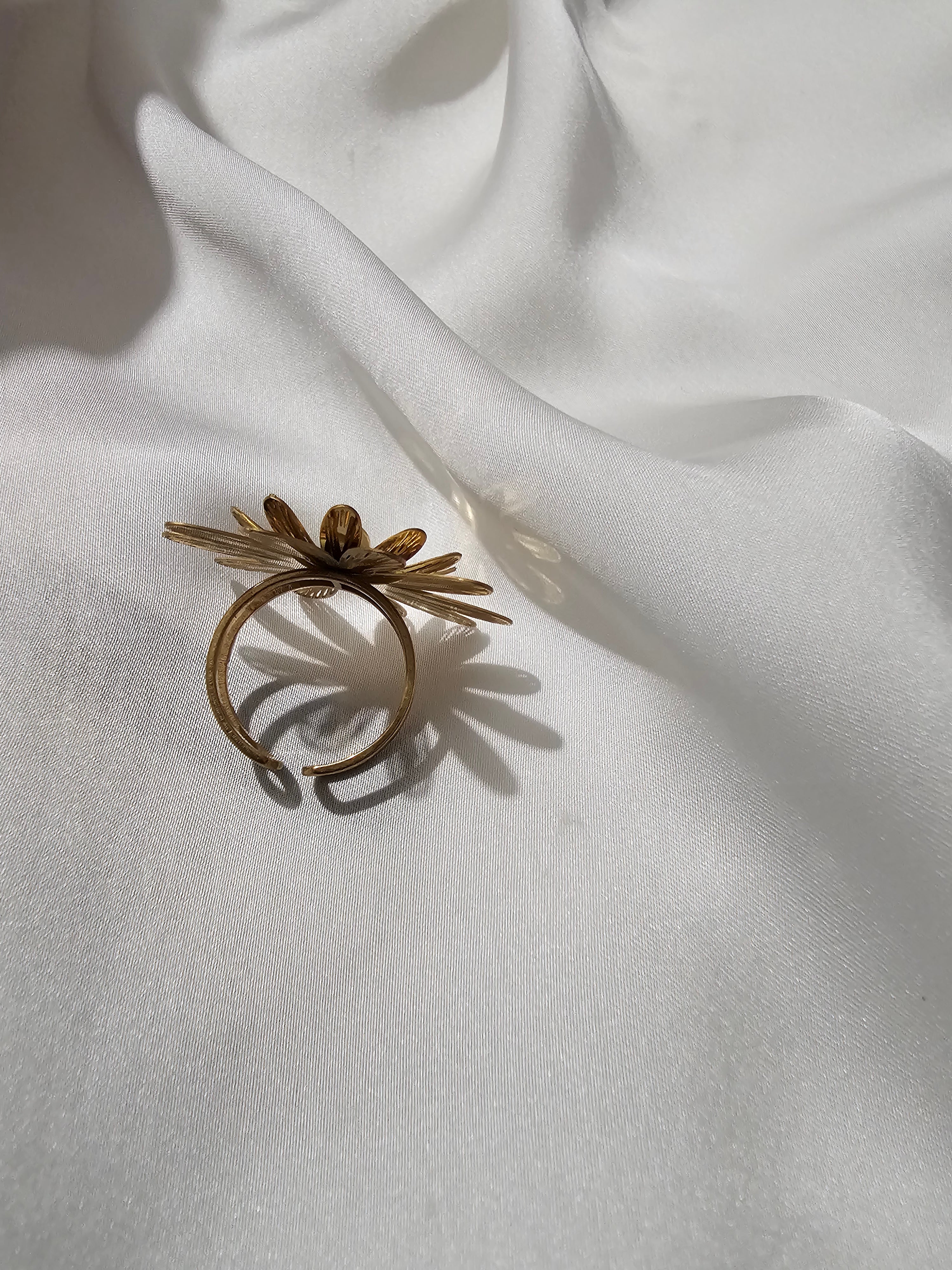 Bague ajustable doré