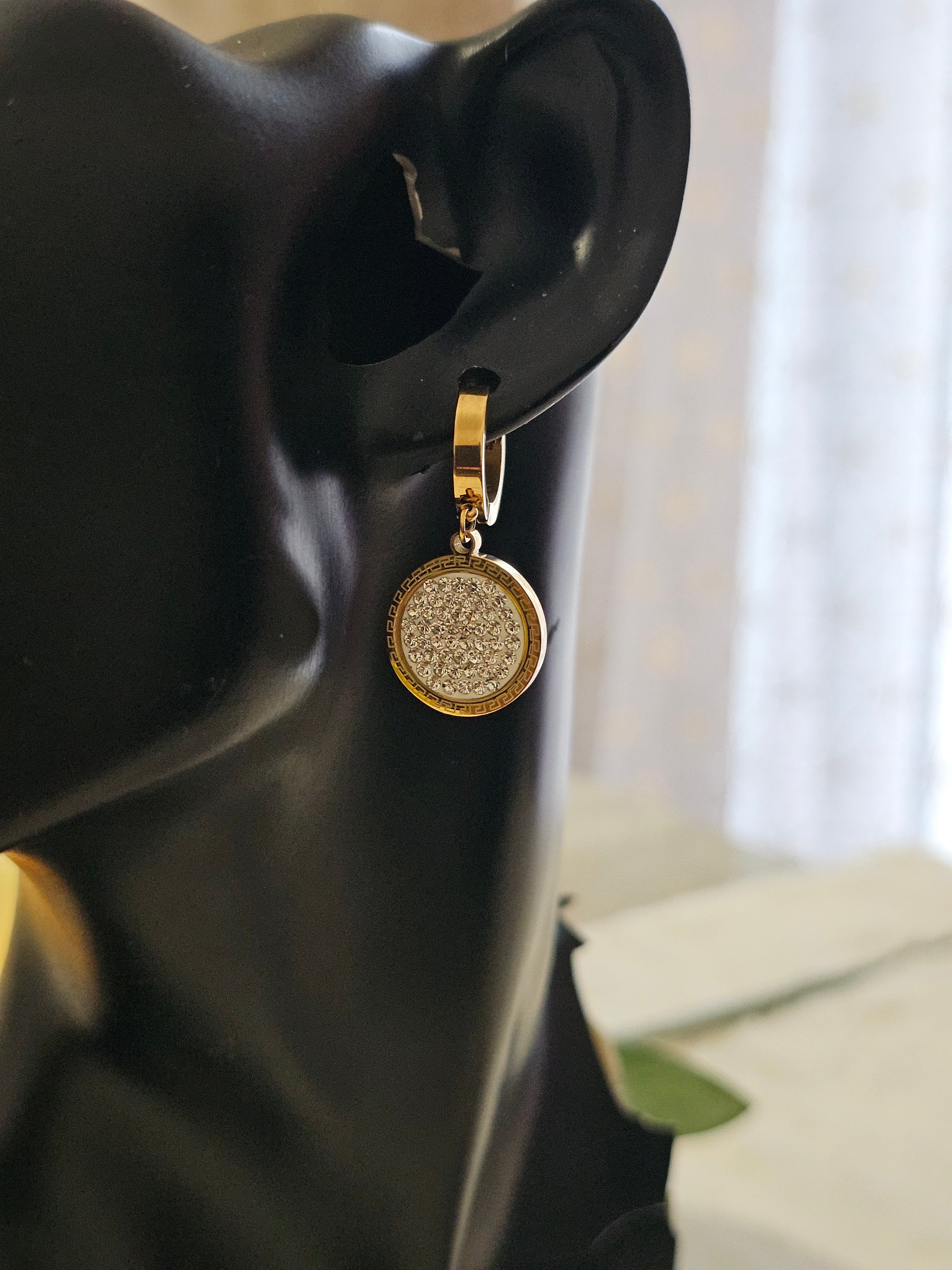 Boucle d'oreilles strass