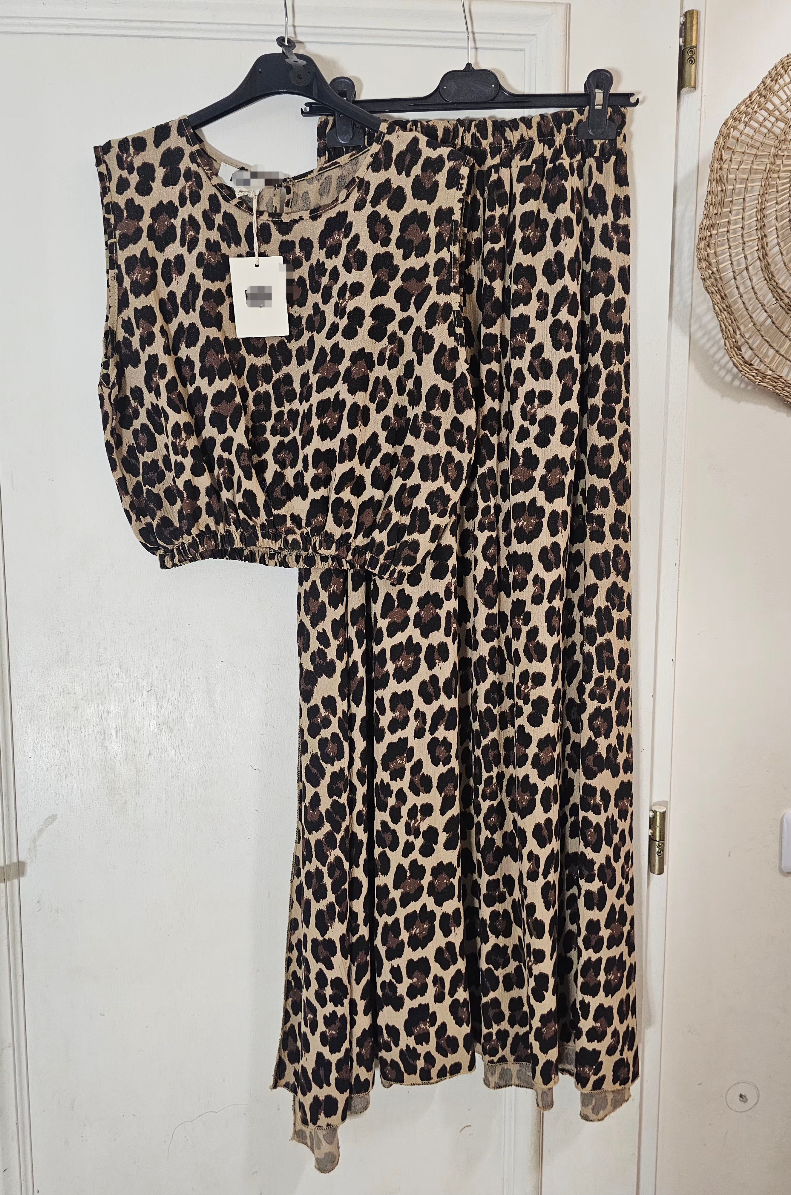 Ensemble jupe léopard