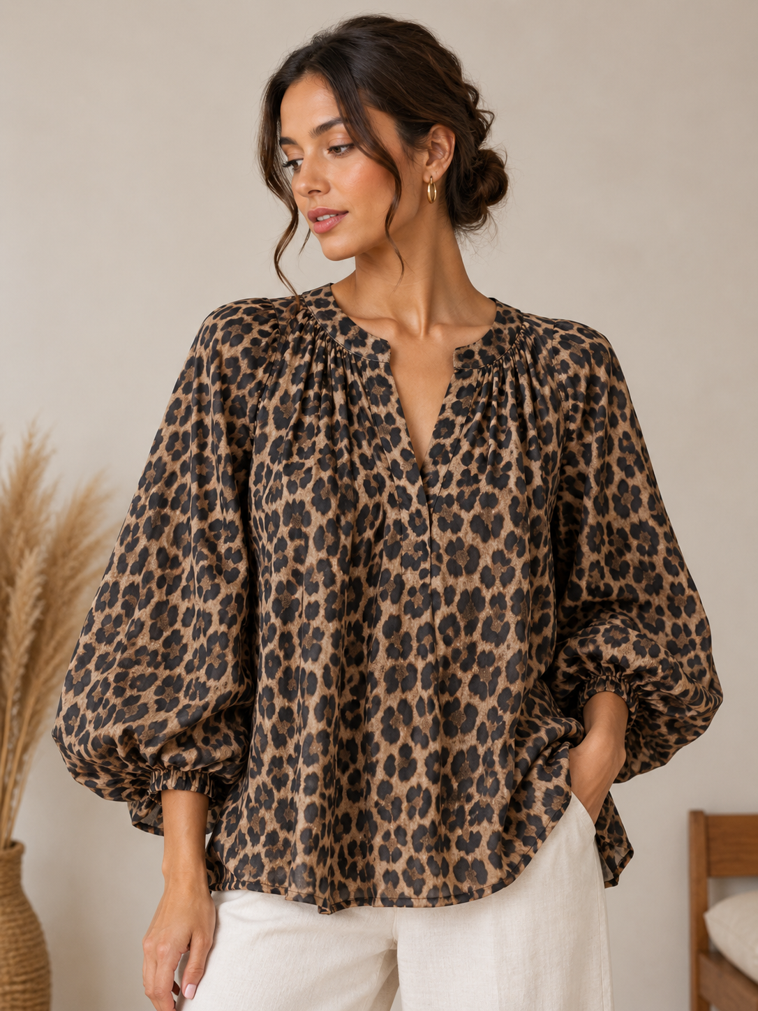 Blouse  Éloïse  manches bouffante