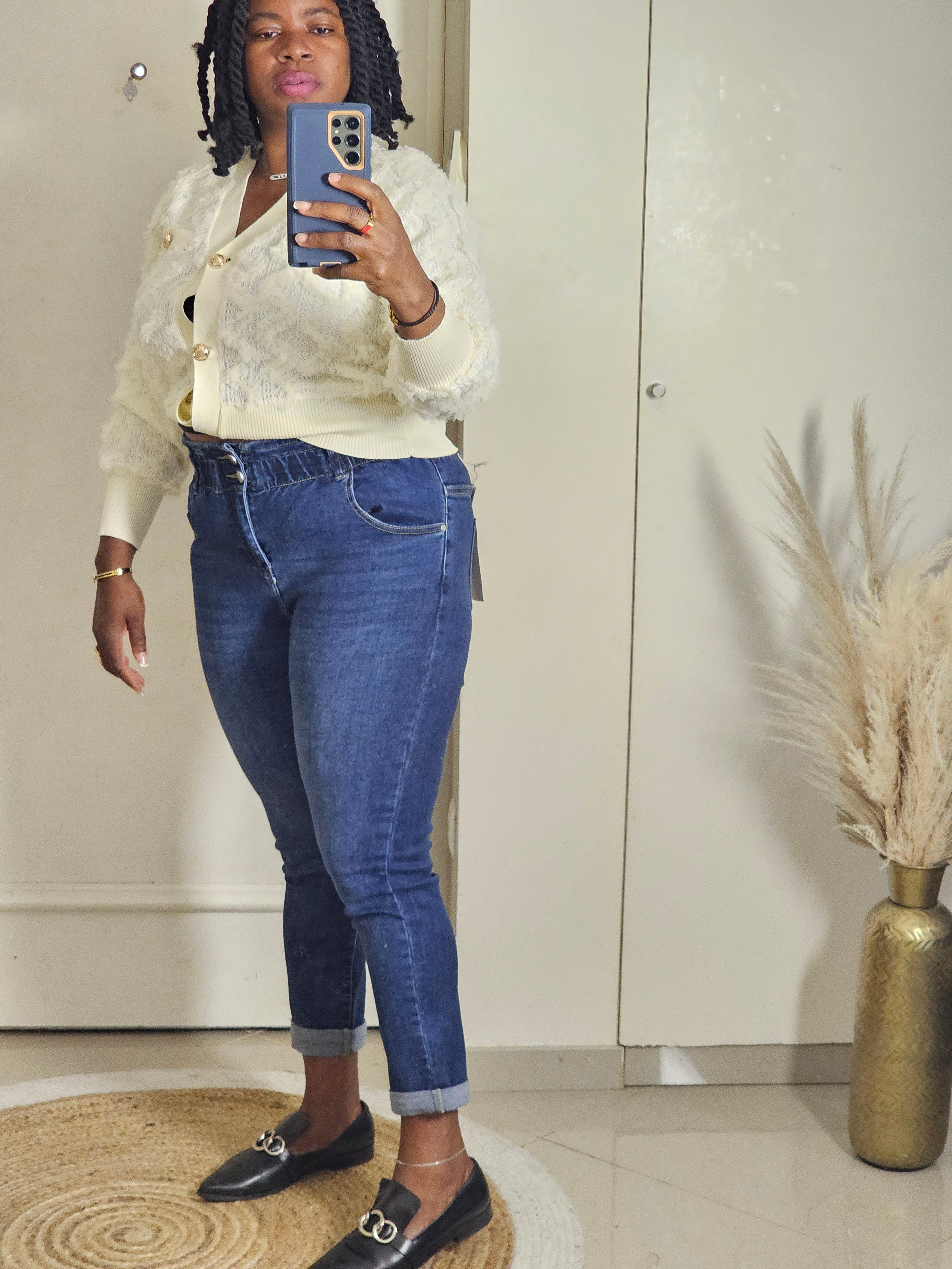 Jeans mom Lisa  taille haute