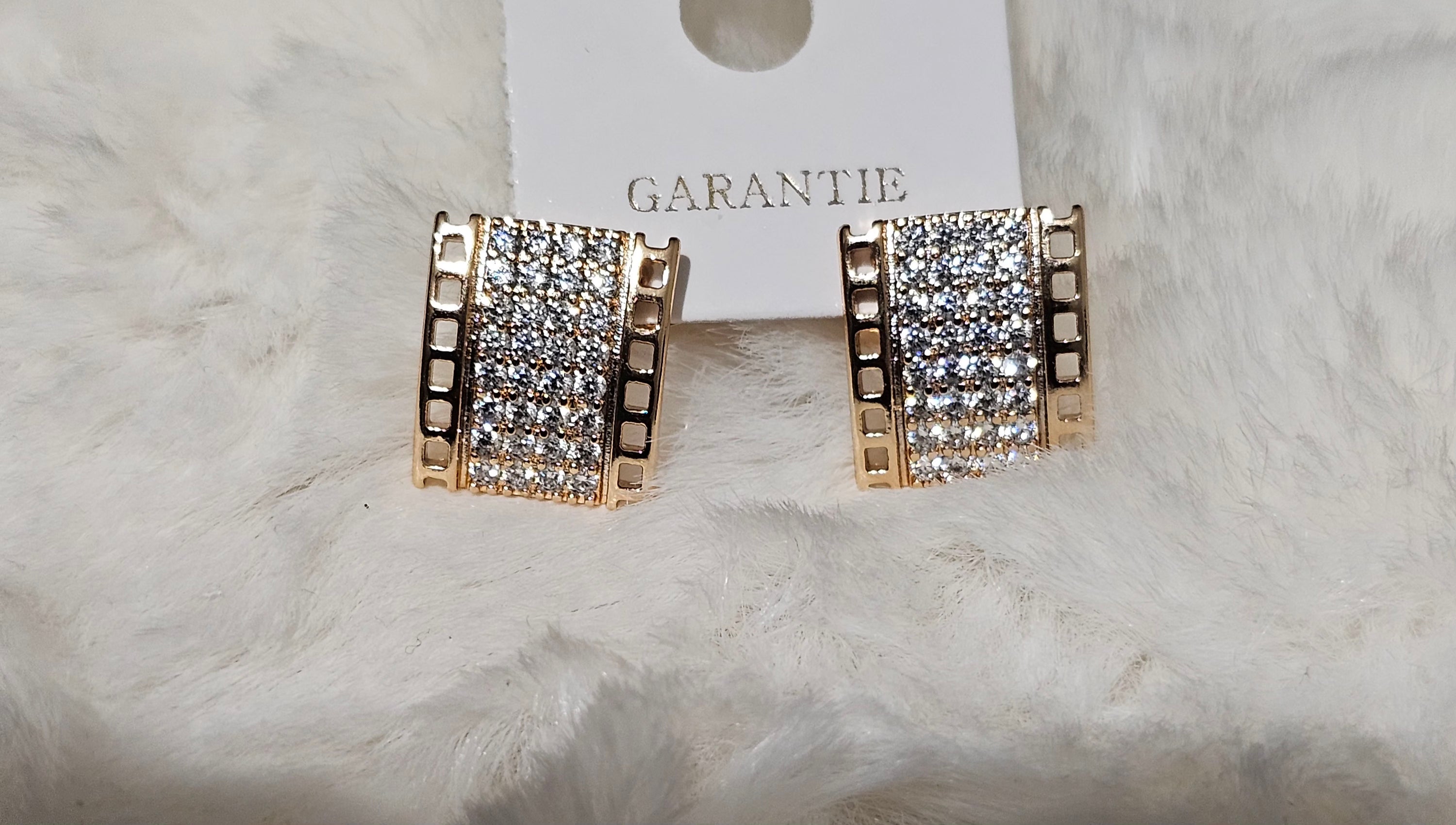 Boucles d'oreilles strass