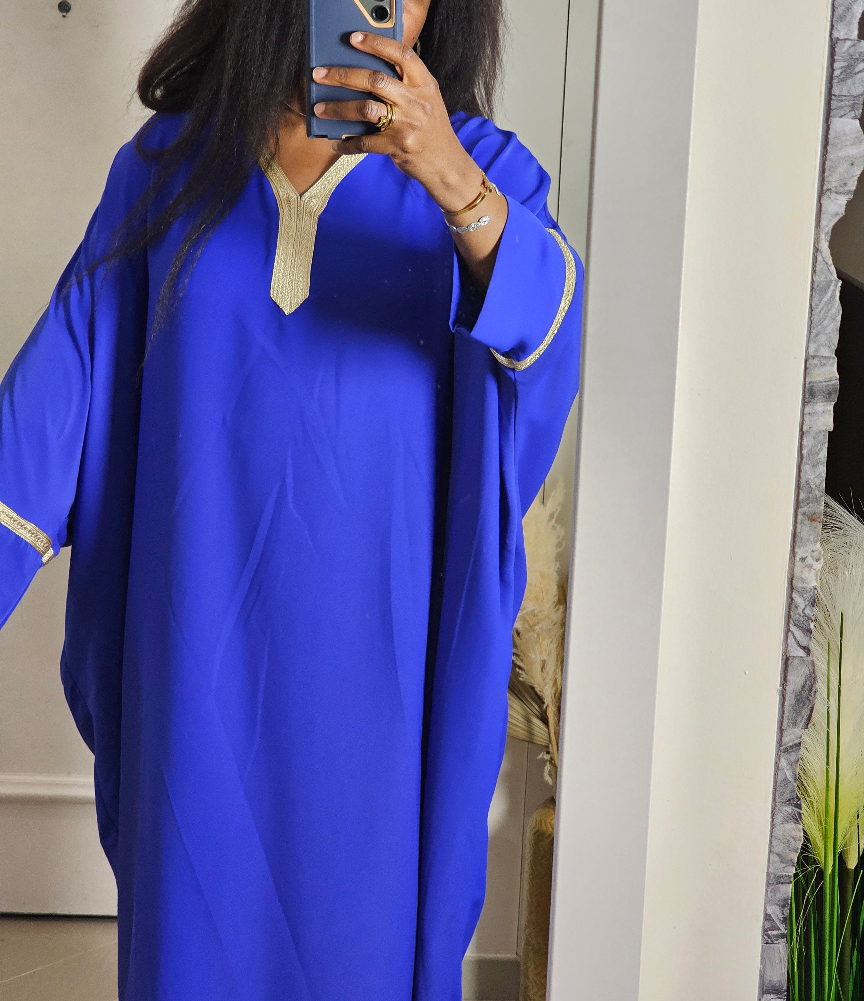 Abaya bleu