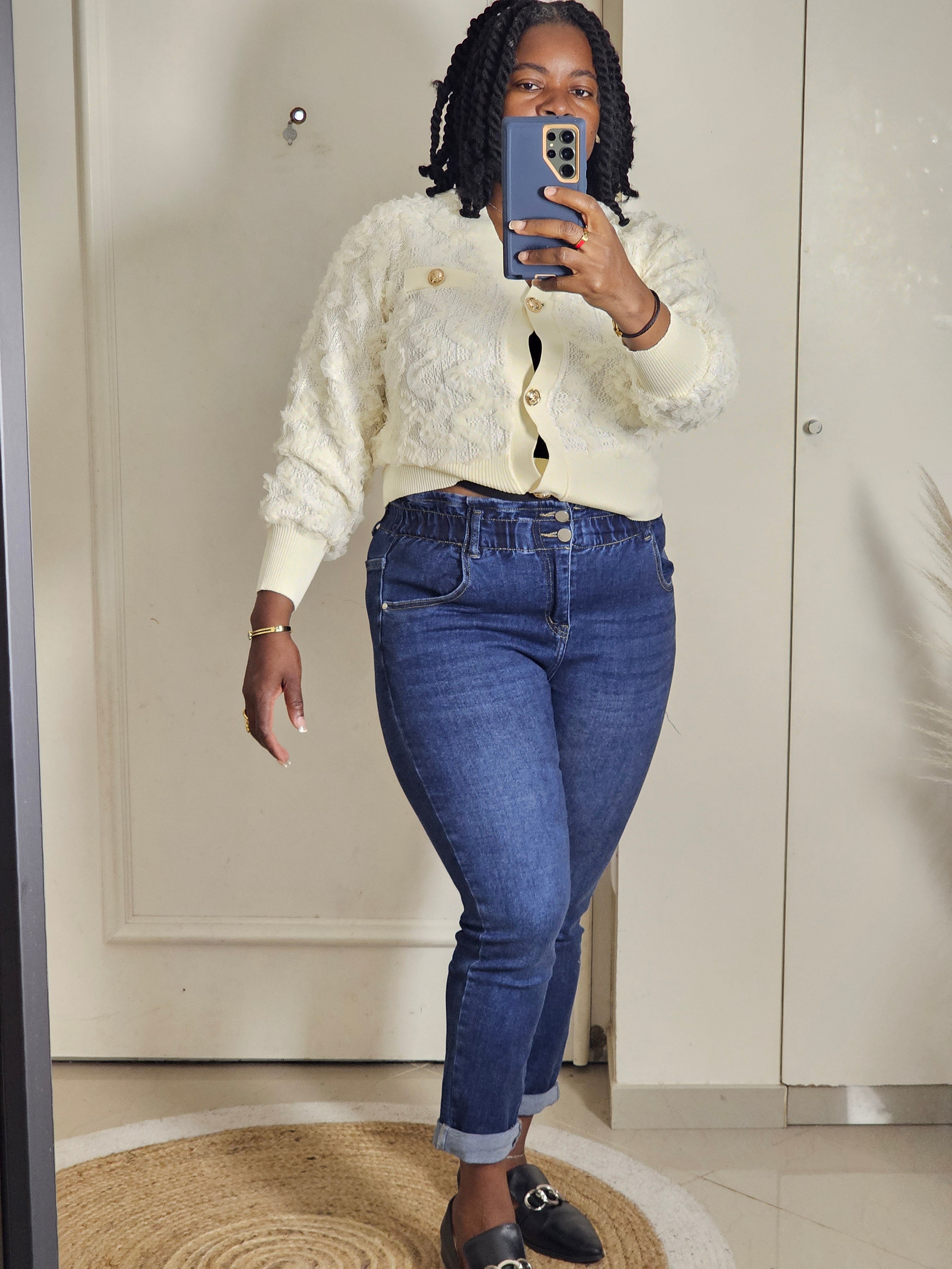 Jeans mom Lisa  taille haute