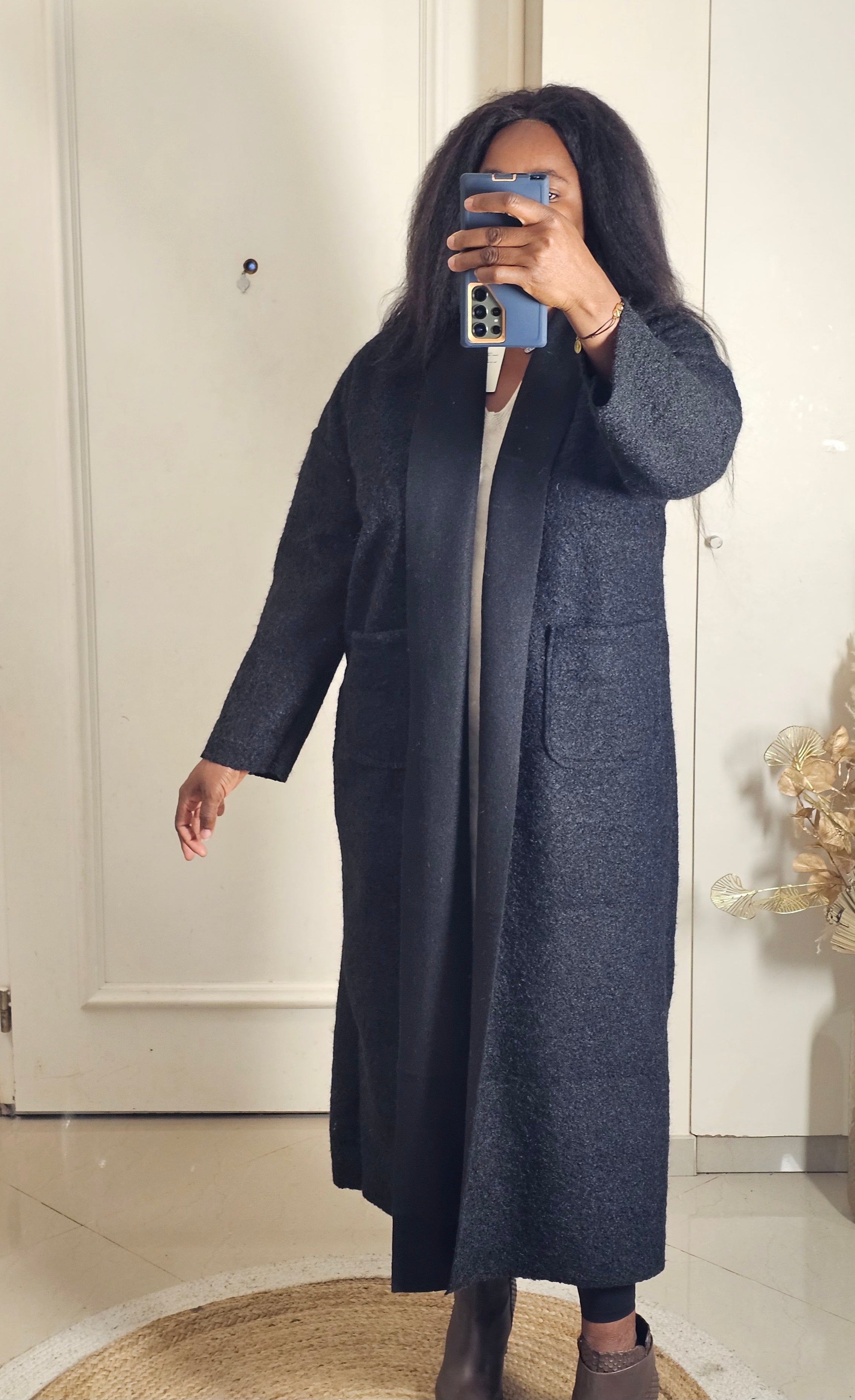 Manteau Alice noir T.U convient du taille 38 à 46