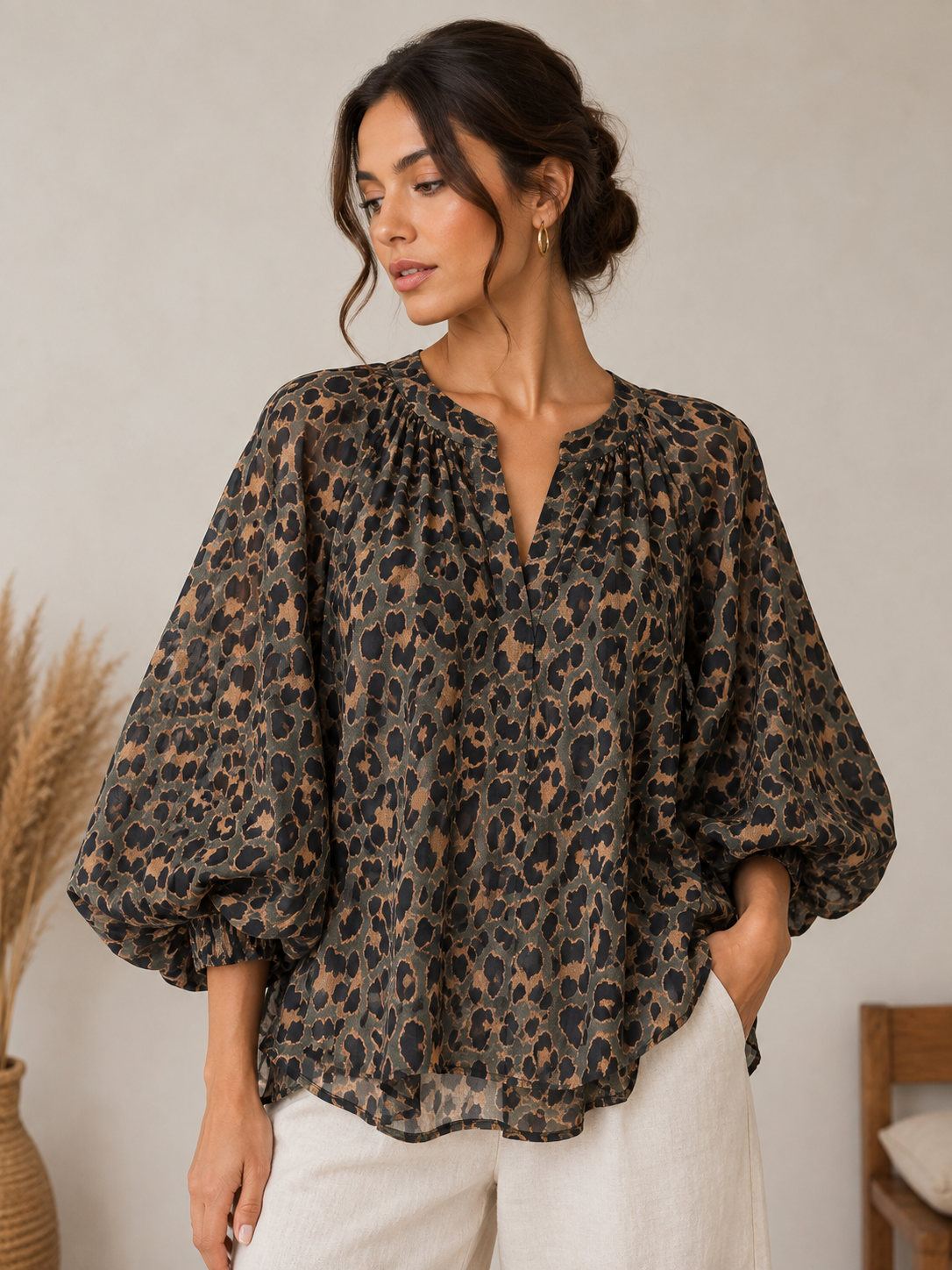 Blouse  Éloïse  manches bouffante
