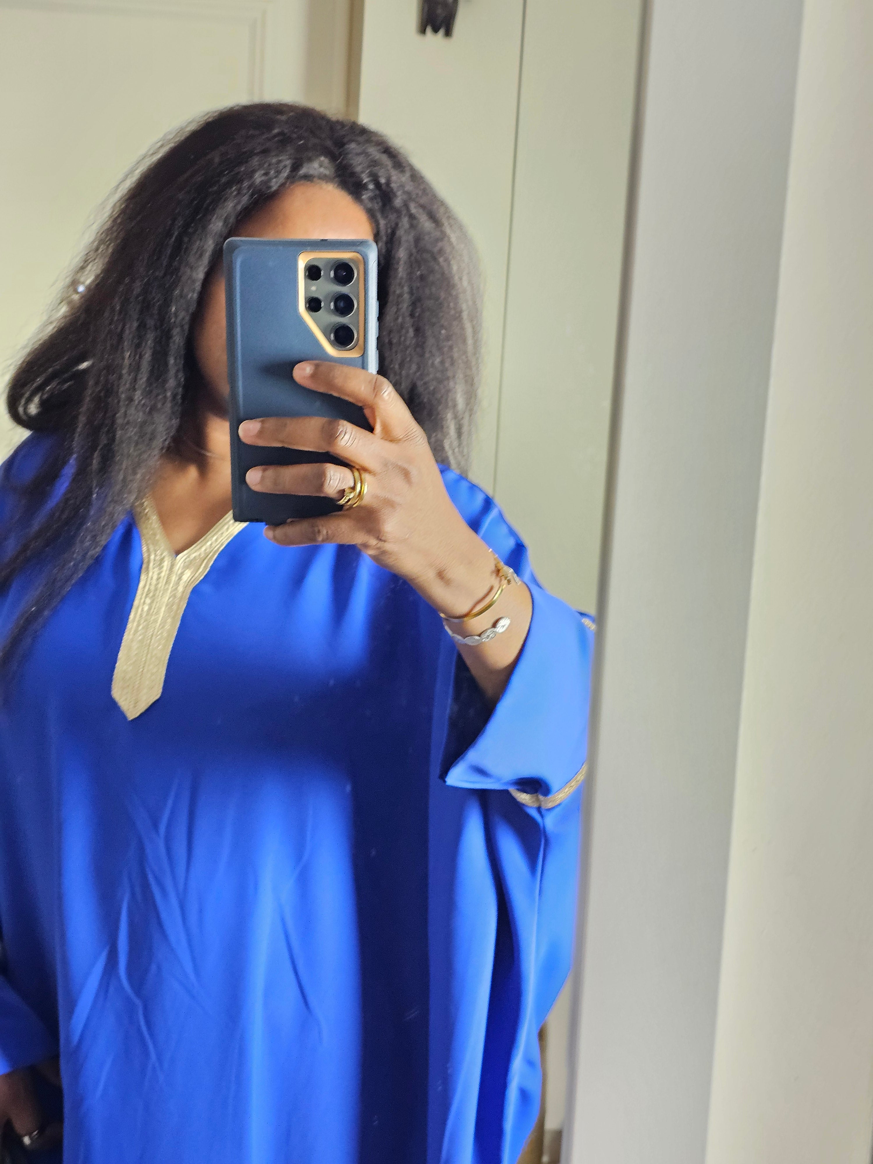 Abaya bleu