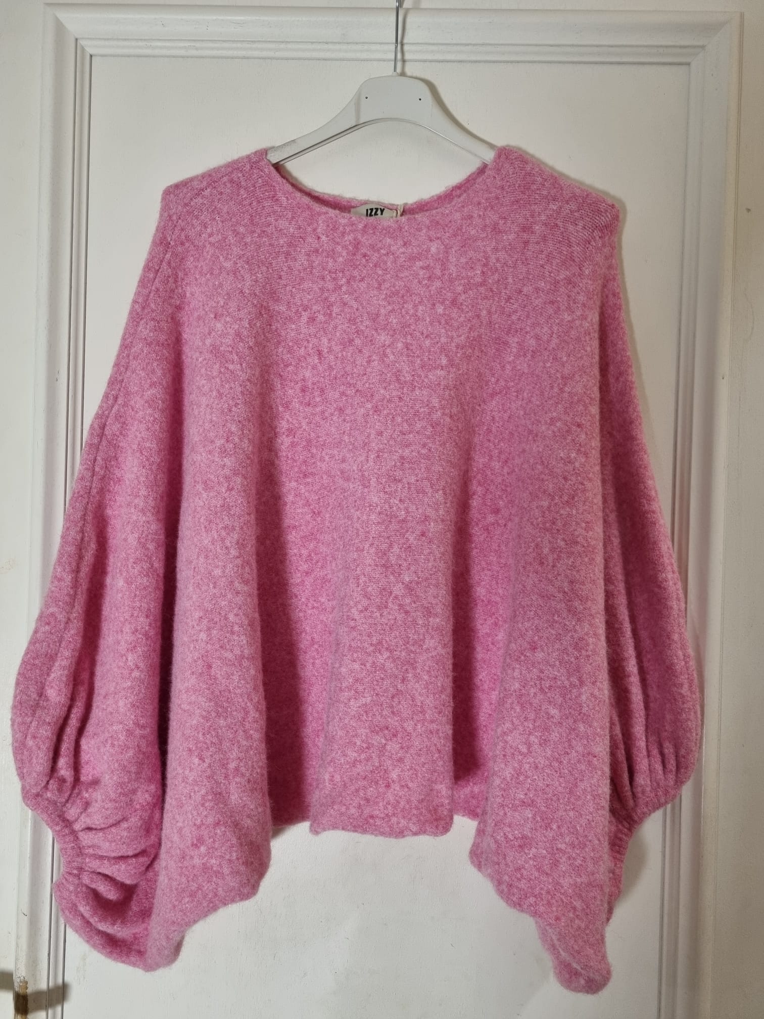 Pull col rond manches bouffante