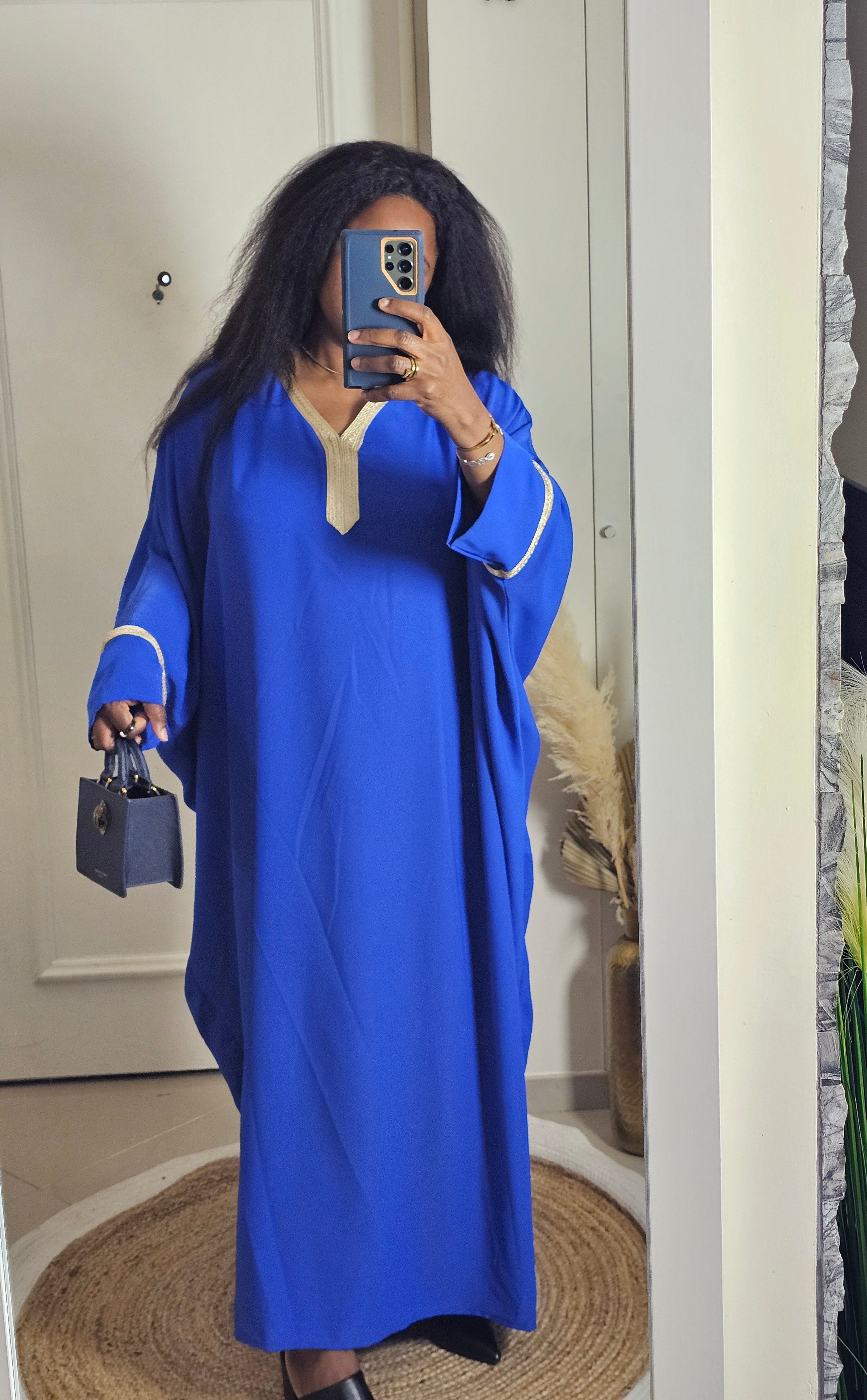 Abaya bleu